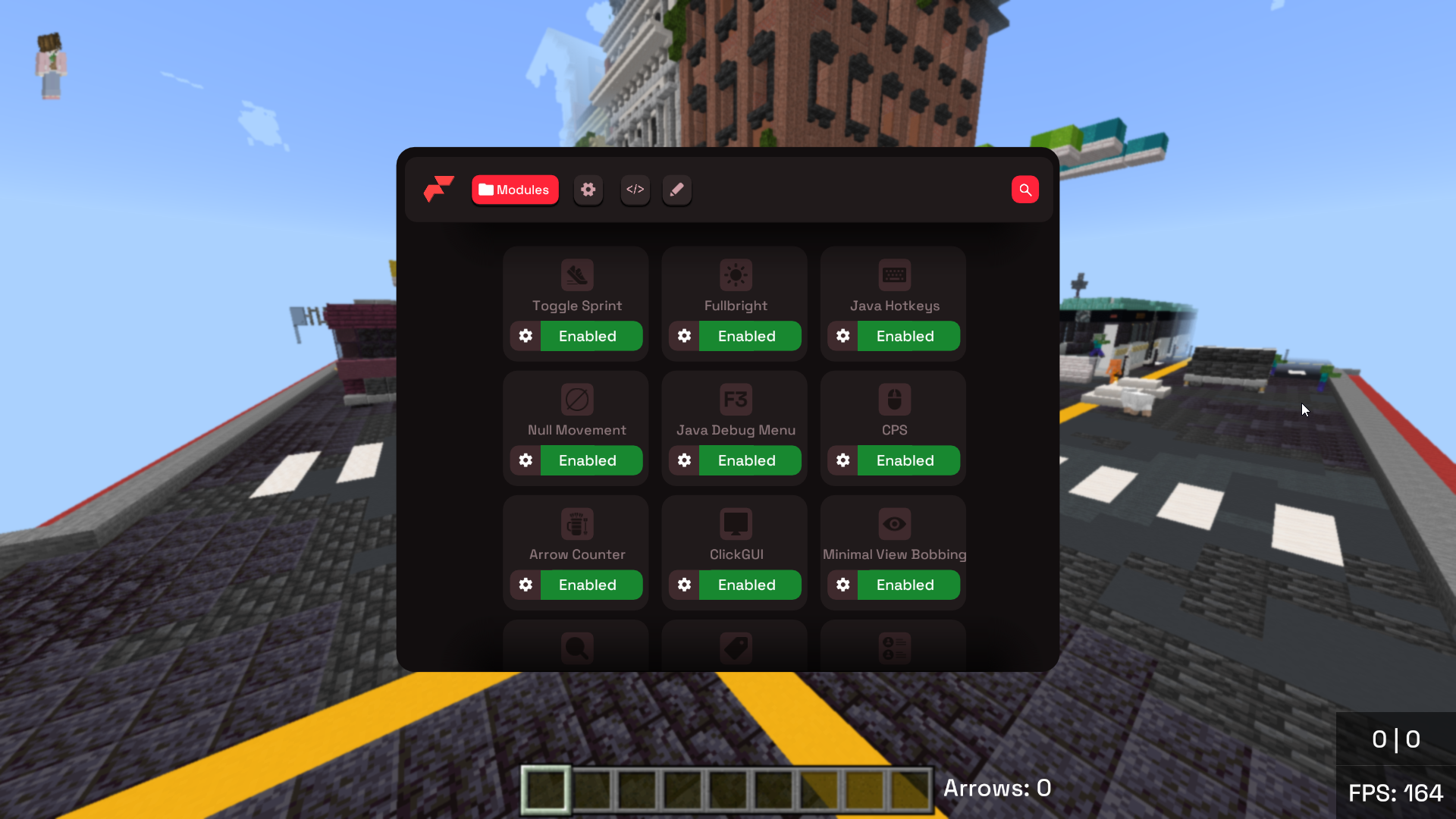 Flarial Client preview